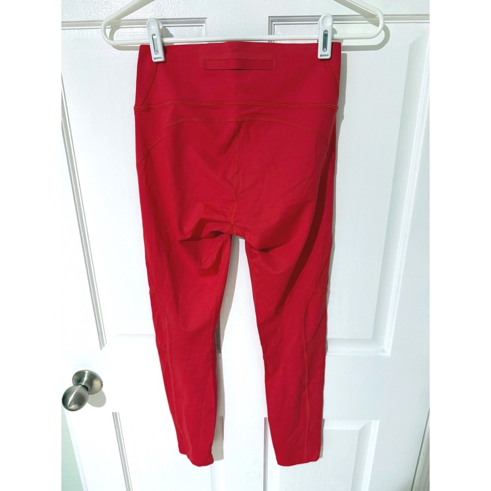 Outdoor Voices TechSweat High Waisted Leggings Red Women Small - Picture 2 of 3